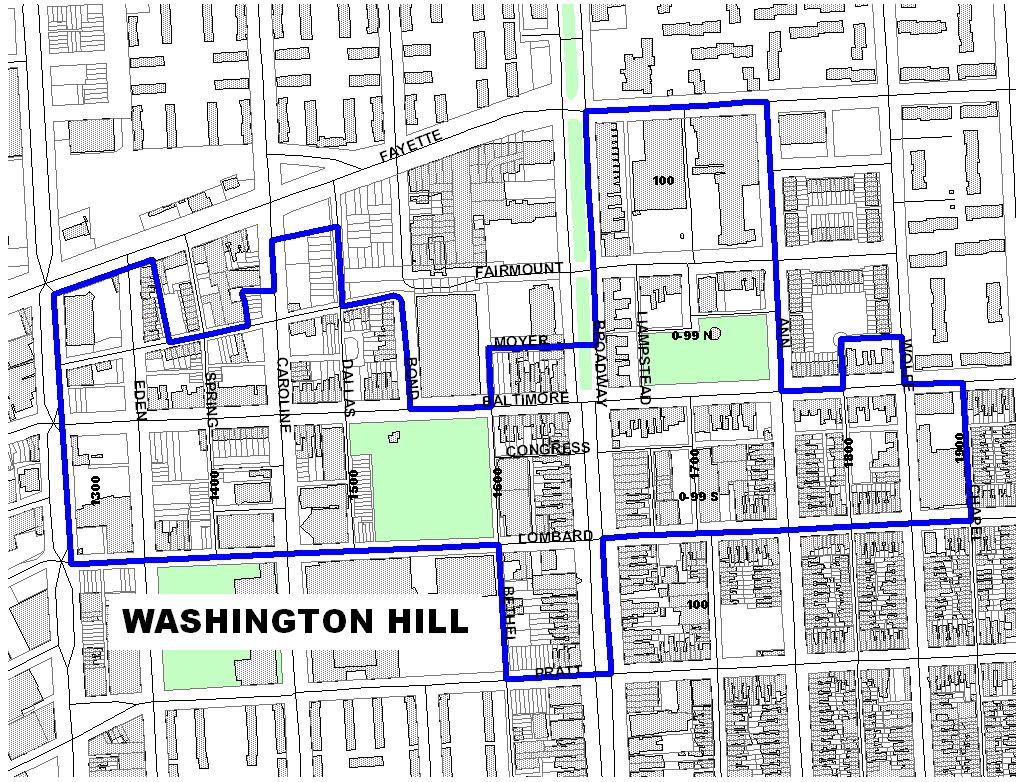 Washington Hill Map